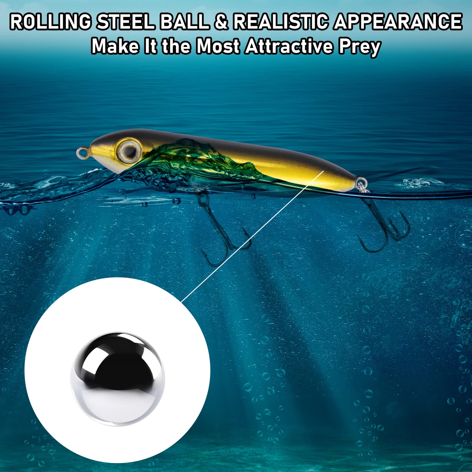 Amazon.co.jp: Alwonder トップウォーター フィッシングルアーキット